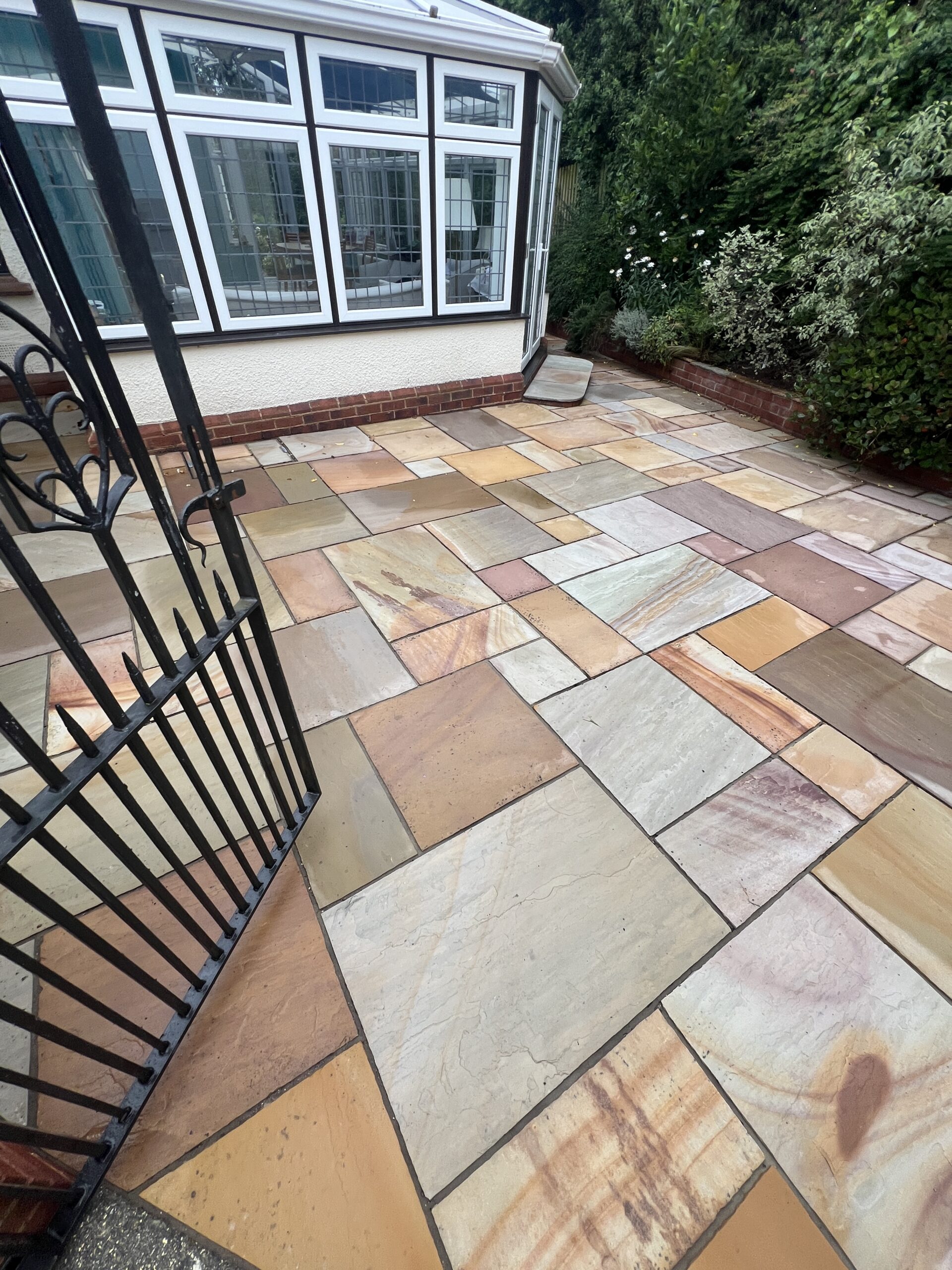 Indian Sandstone Patio Cleaning Sidmouth — After Indian Sandstone Patio Cleaning Sidmouth — patio after cleaning