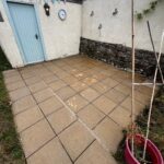 Patio jet washing Bovey Tracey removing black spots
