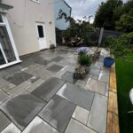 Indian Sandstone Paved Patio Pressure Washing In Cullompton