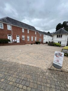 Block Paved Car Park Cleaning in Exeter