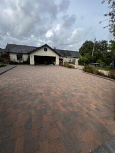 Block Paved Driveway Cleaned & Re-Sanded in Thorverton