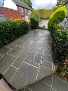 Paved Patio Pressure Washed in Thorverton