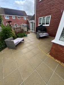 Paved Patio Pressure Washing in Aylesbeare
